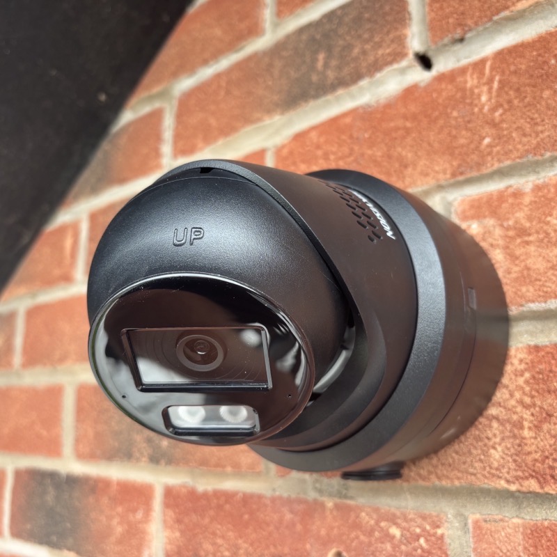Full-colour CCTV camera installed on a home by L Wilson Digital & Security