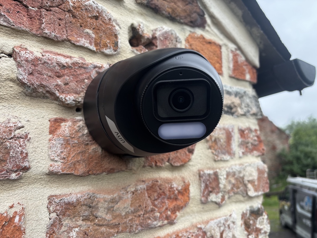 CCTV camera installed on a period property